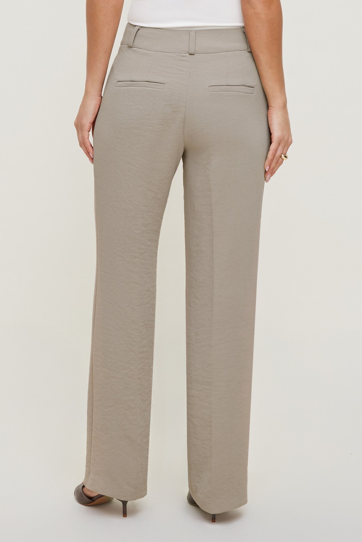 Dynamite Discount | Camelia Airflow Clean Straight Leg Pants Beige