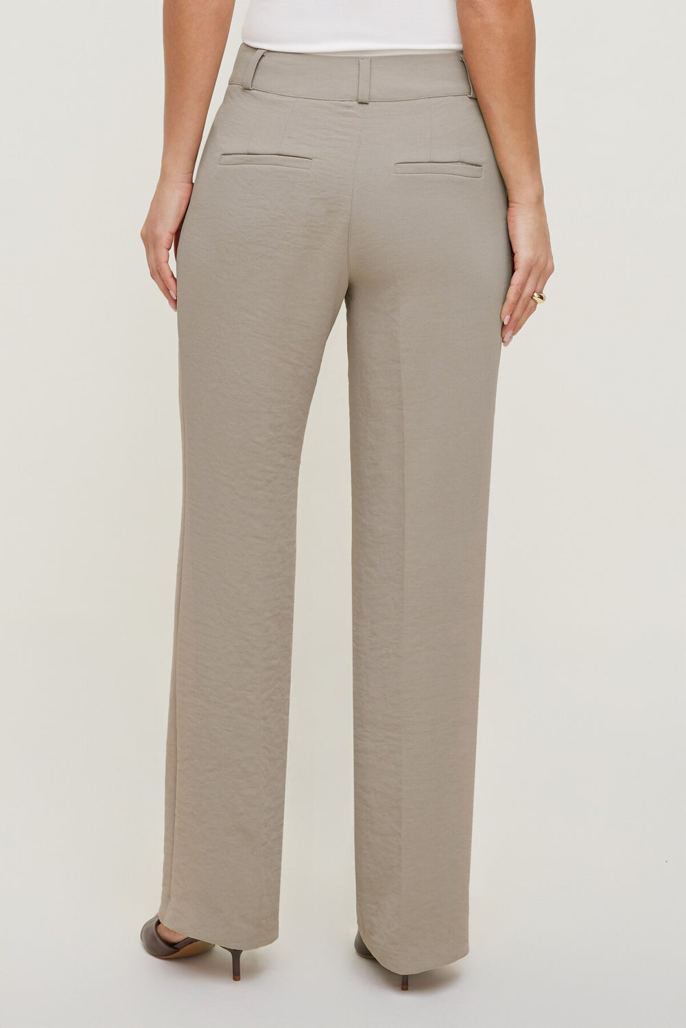 Dynamite Discount | Camelia Airflow Clean Straight Leg Pants Beige