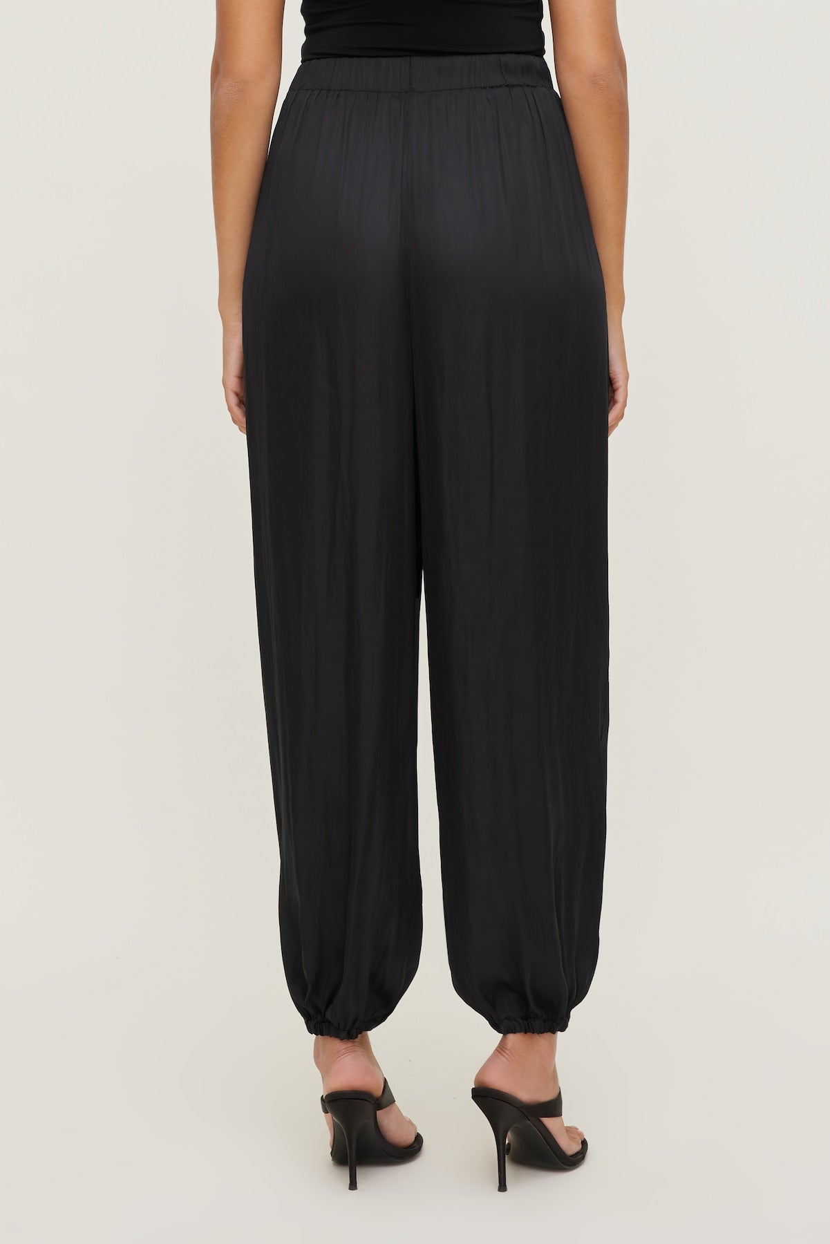 Dynamite Outlet | Satin Balloon Pants Black