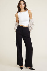 Dynamite Outlets | Yasmin Airflow Straight Leg Pants Black