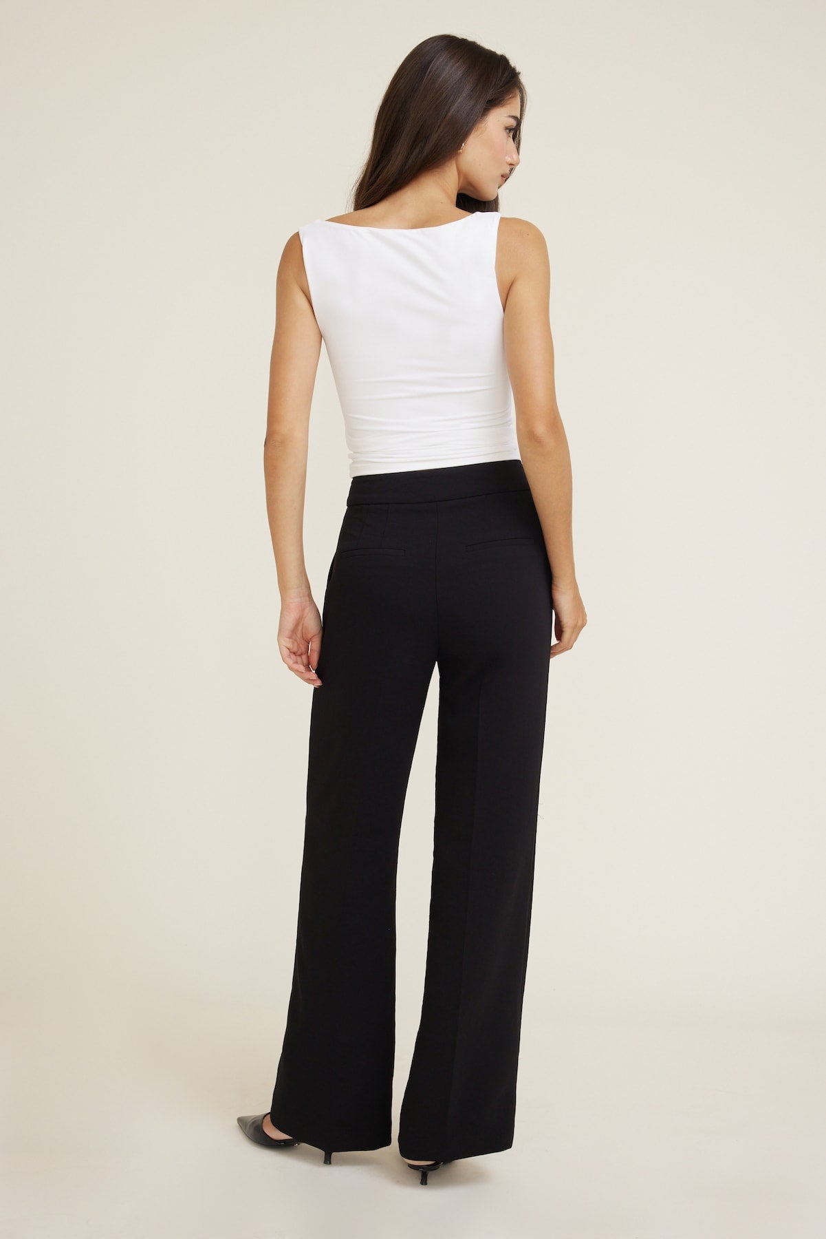 Dynamite Outlets | Yasmin Airflow Straight Leg Pants Black