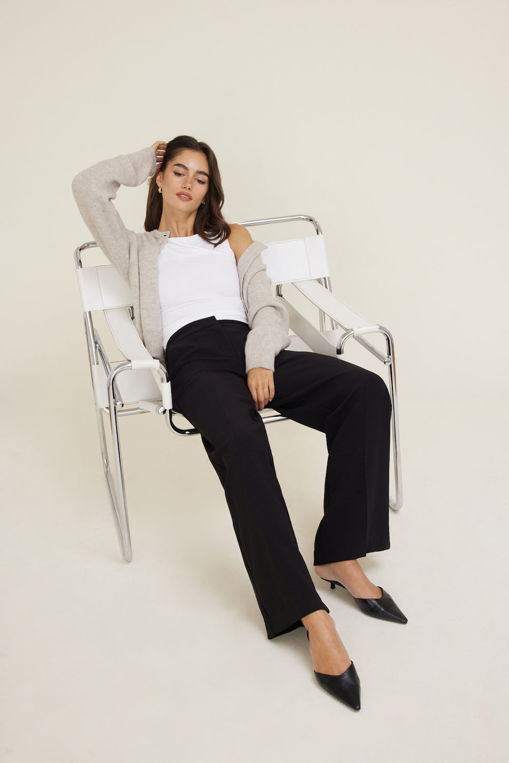 Dynamite Outlets | Yasmin Airflow Straight Leg Pants Black