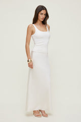 Dynamite Discount | Satin Maxi Skirt Beige